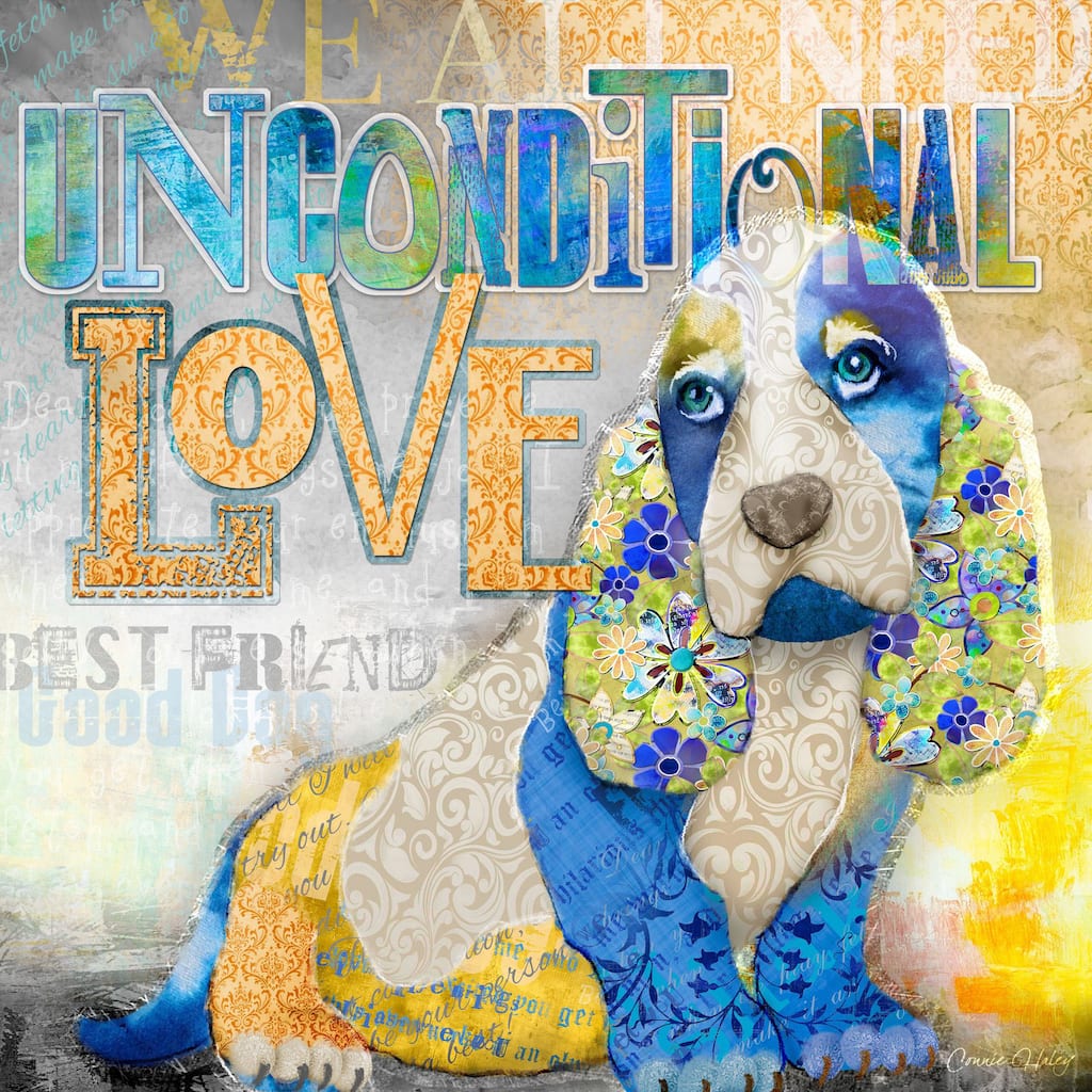 Marmont Hill - 'Unconditional Love' by Connie Haley Painting Print on Wrapped Canvas - Multi-Color