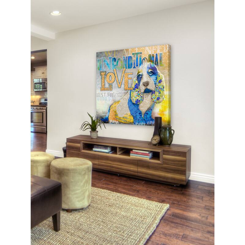 Marmont Hill - 'Unconditional Love' by Connie Haley Painting Print on Wrapped Canvas - Multi-Color