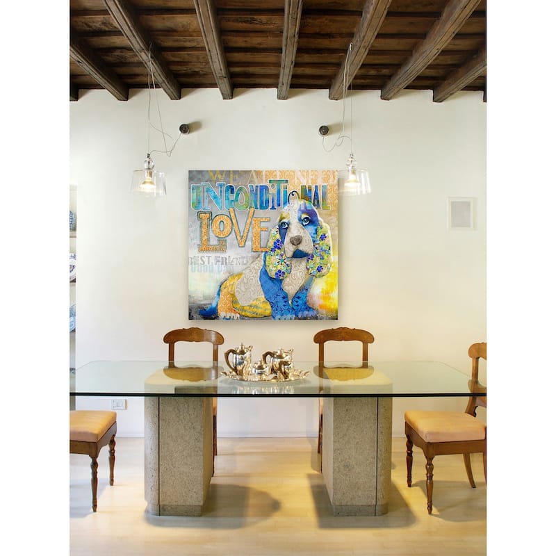 Marmont Hill - 'Unconditional Love' by Connie Haley Painting Print on Wrapped Canvas - Multi-Color