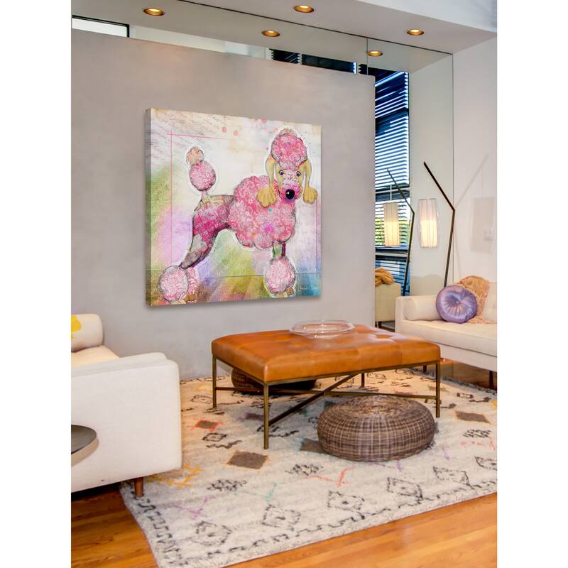 Marmont Hill - 'Good Girl II' by Connie Haley Painting Print on Wrapped Canvas - Multi-Color