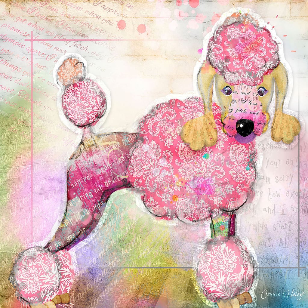 Marmont Hill - 'Good Girl II' by Connie Haley Painting Print on Wrapped Canvas - Multi-Color