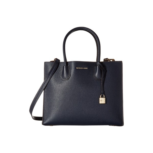 Shop Michael Kors Studio Mercer Admiral Blue Leather Large Convertible Tote Bag - Free Shipping ...