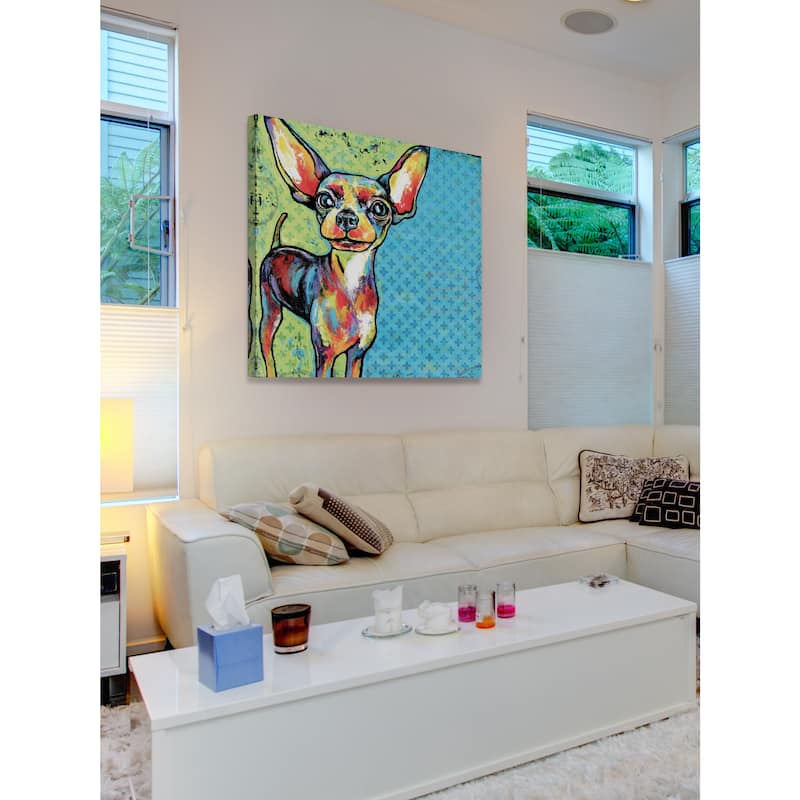 Marmont Hill - 'Chihuahua Pop Art' Painting Print on Wrapped Canvas - Multi-Color