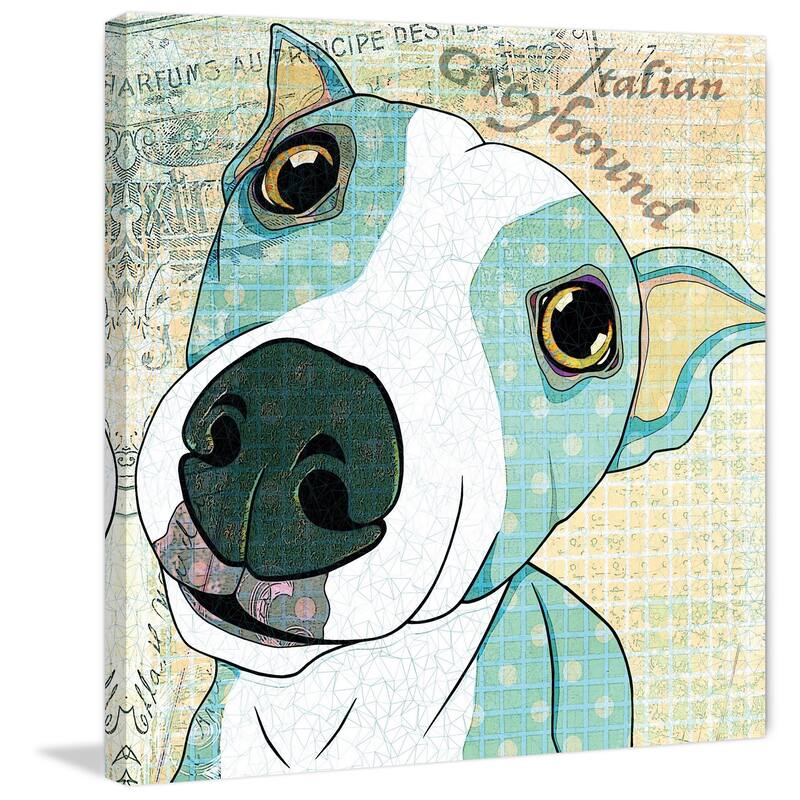 Marmont Hill - 'Italian Greyhound' Painting Print on Wrapped Canvas