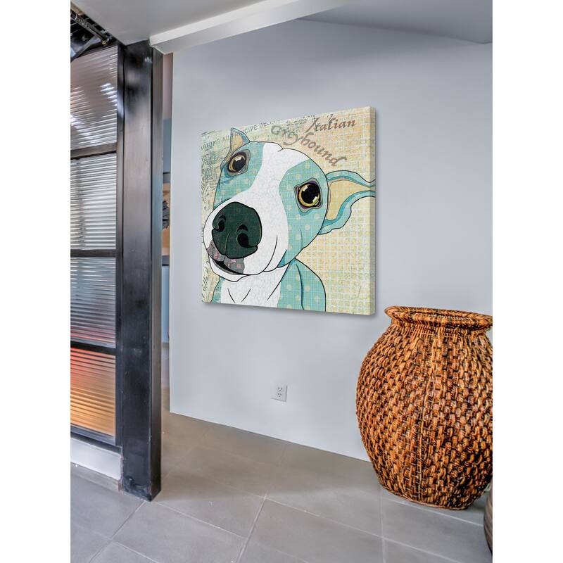 Marmont Hill - 'Italian Greyhound' Painting Print on Wrapped Canvas
