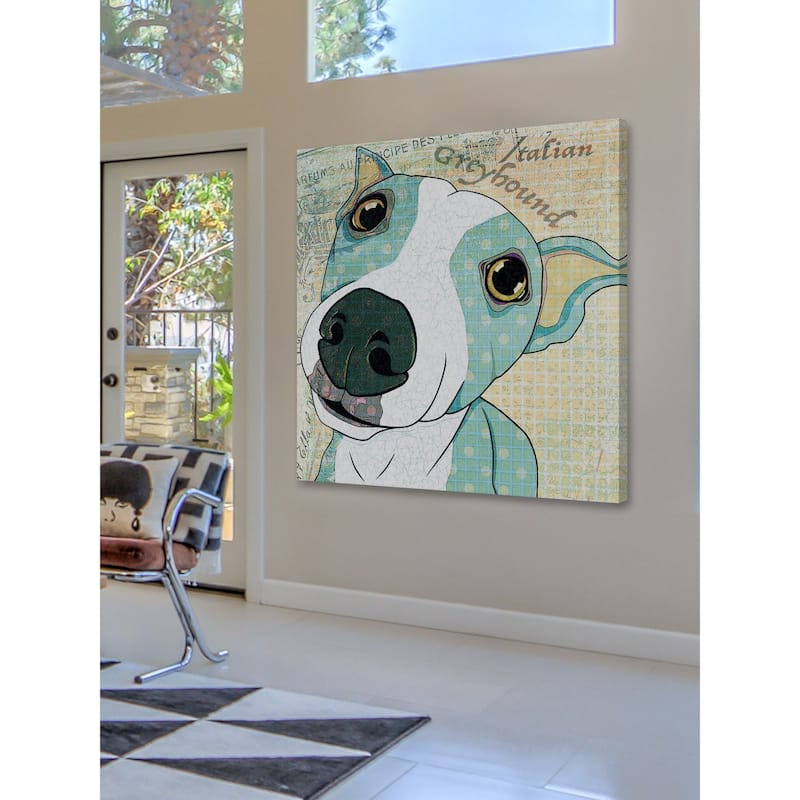 Marmont Hill - 'Italian Greyhound' Painting Print on Wrapped Canvas