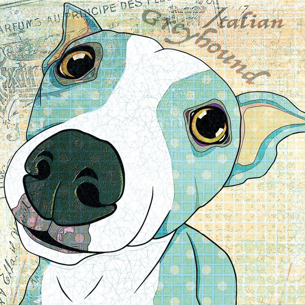 Marmont Hill - 'Italian Greyhound' Painting Print on Wrapped Canvas