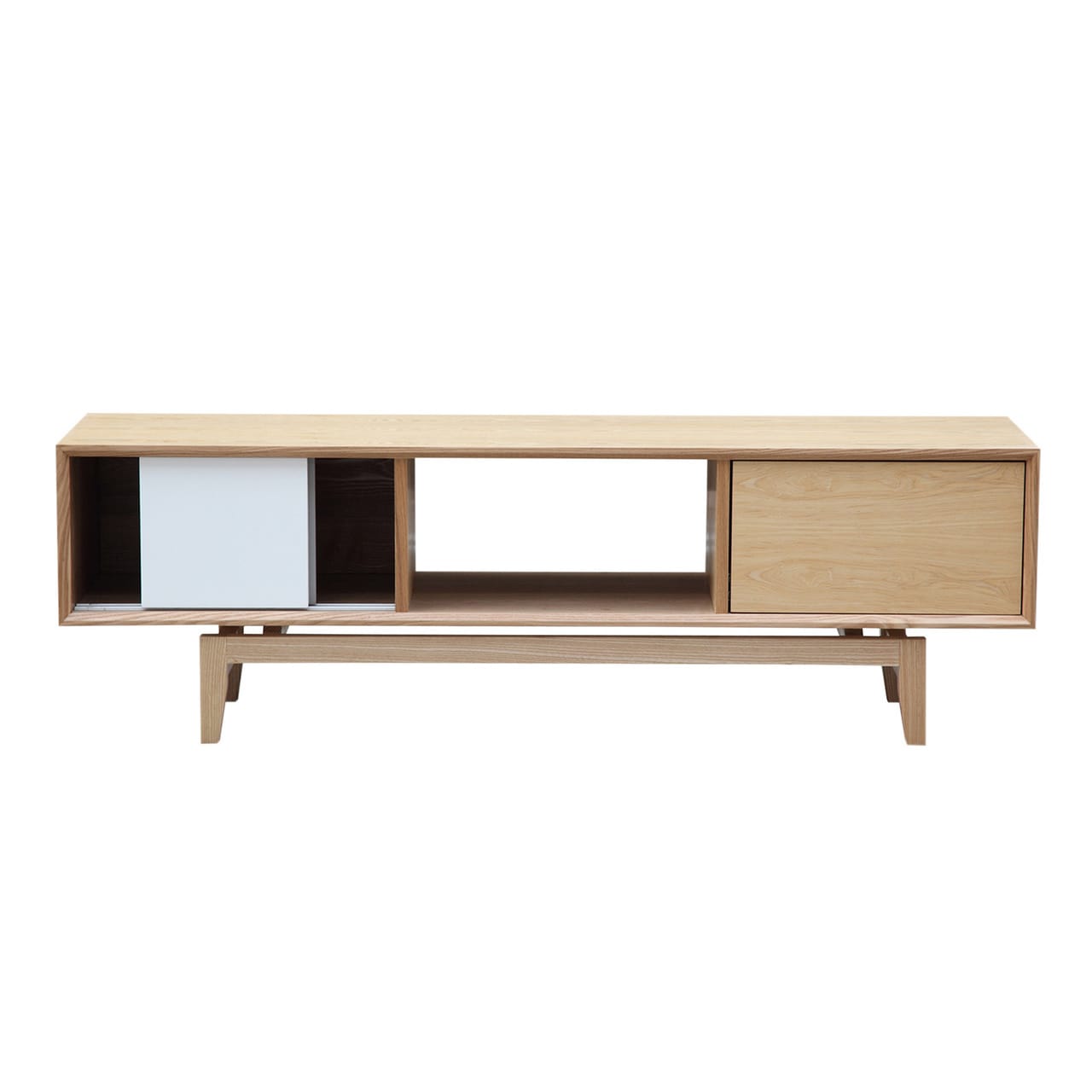 Shop Kardiel Platform Modern Credenza Media Tv Cabinet Overstock