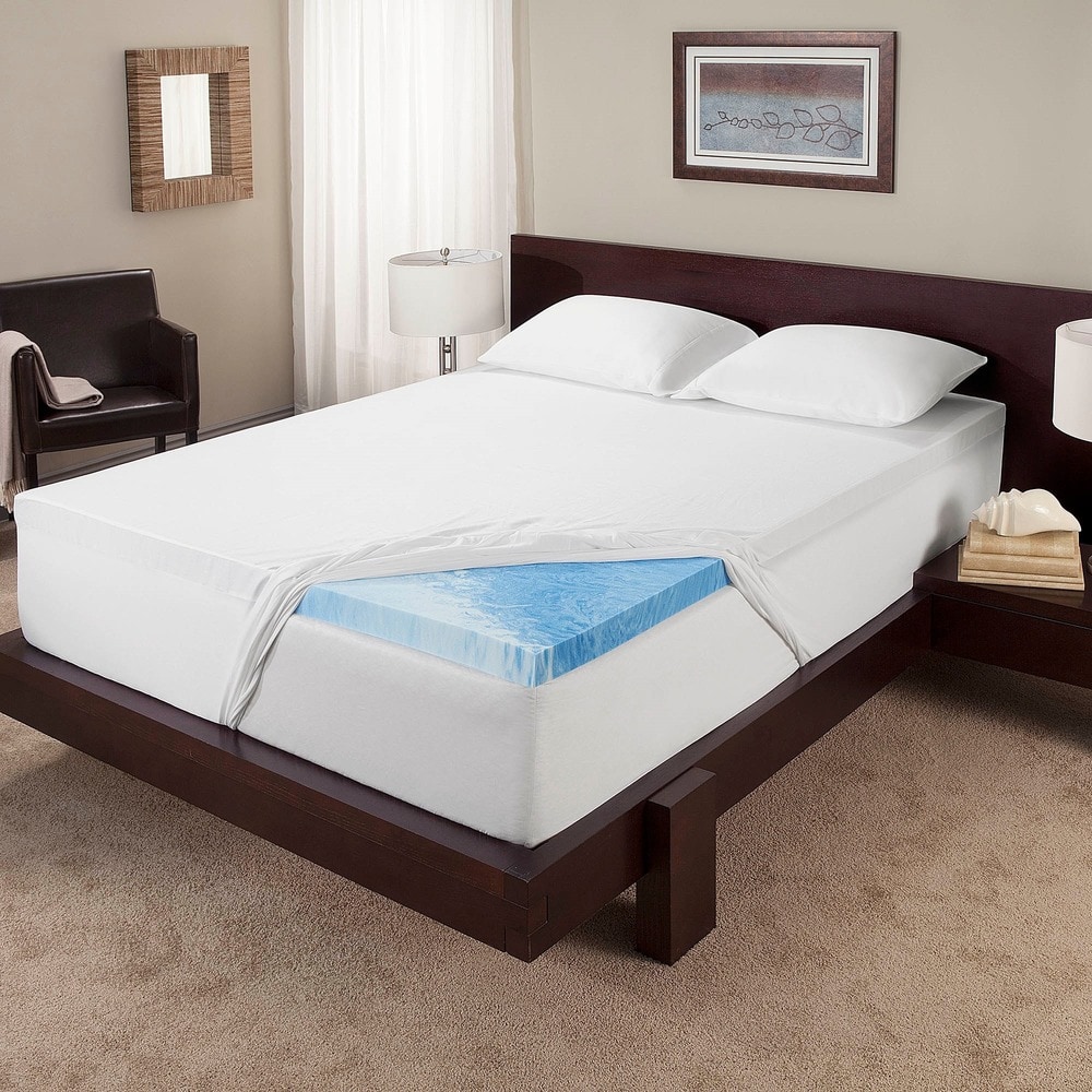 touch of comfort memory foam topper