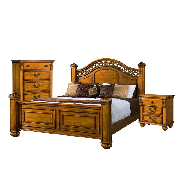 Picket House Furnishings Barrow Queen Poster 3PC Bedroom Set