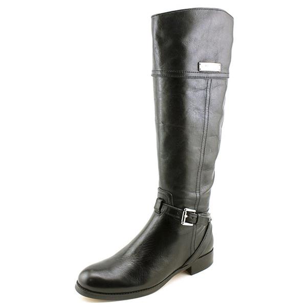 Coach Womens Micha Black Leather Boots