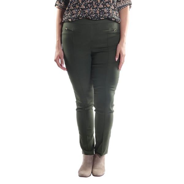 plus size skinny fit khakis