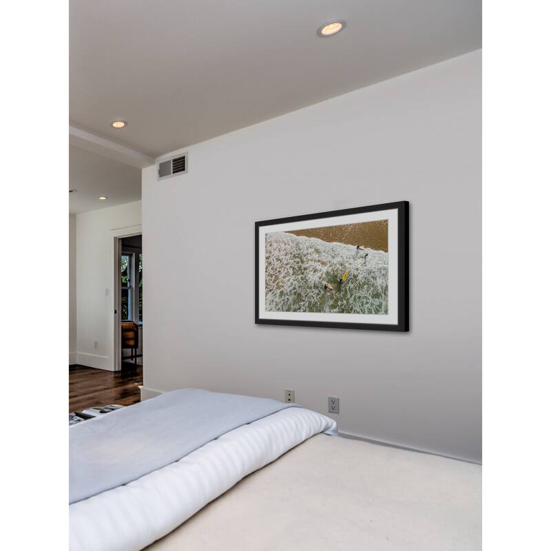 Marmont Hill - 'Foamy Tide' by Karolis Janulis Framed Painting Print - Multi-Color