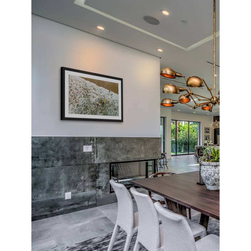 Marmont Hill - 'Foamy Tide' by Karolis Janulis Framed Painting Print - Multi-Color