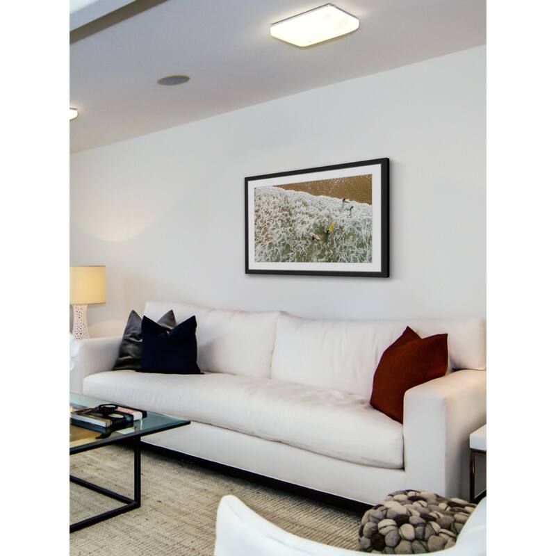 Marmont Hill - 'Foamy Tide' by Karolis Janulis Framed Painting Print - Multi-Color