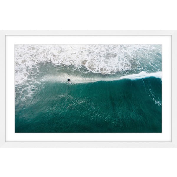 slide 1 of 6, Marmont Hill - Handmade Catch that Wave Framed Print