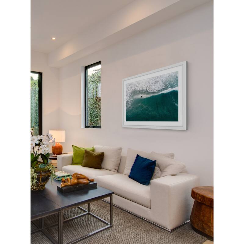 Marmont Hill - 'Catch that Wave' by Karolis Janulis Framed Painting Print - Multi-Color