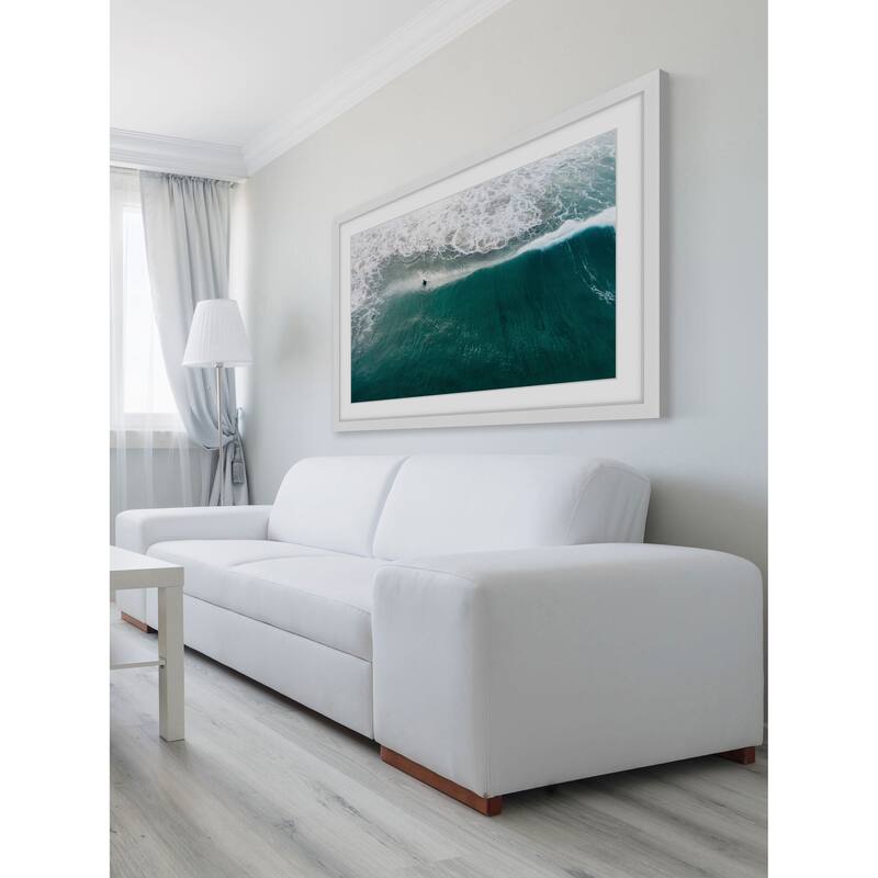 Marmont Hill - 'Catch that Wave' by Karolis Janulis Framed Painting Print - Multi-Color