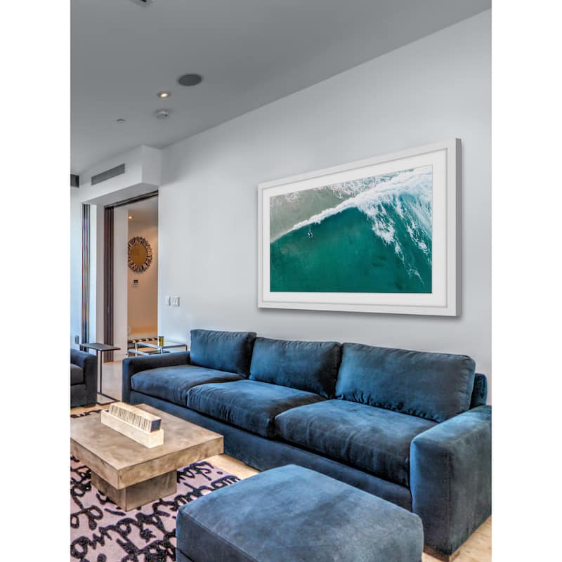 Marmont Hill - 'Riding the Wave' by Karolis Janulis Framed Painting Print - Multi-Color