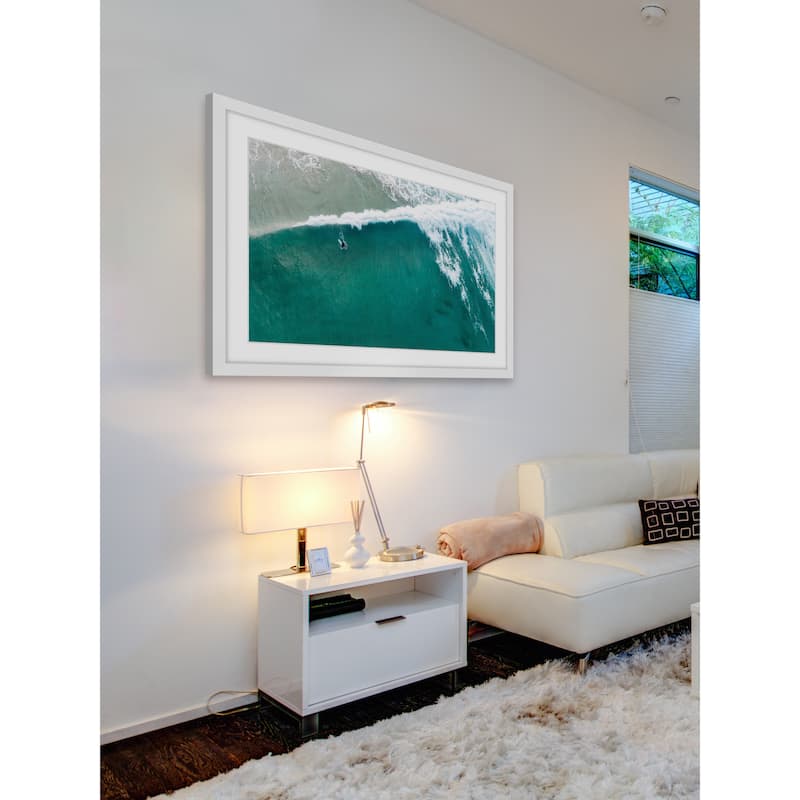 Marmont Hill - 'Riding the Wave' by Karolis Janulis Framed Painting Print - Multi-Color