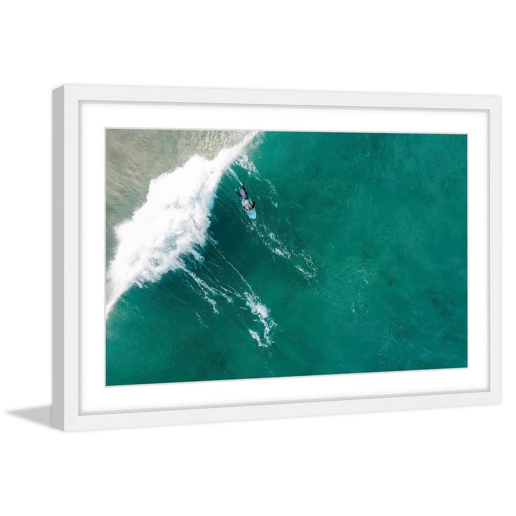 Marmont Hill - 'Big Wave' by Karolis Janulis Framed Painting Print - Multi-Color