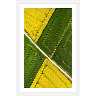 Marmont Hill - 'Through the Fields' Framed Painting Print - Multi-Color