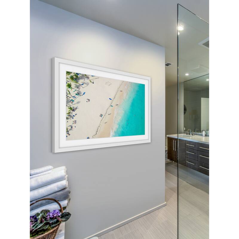 Marmont Hill - 'Shoreline' Framed Painting Print - Multi-Color