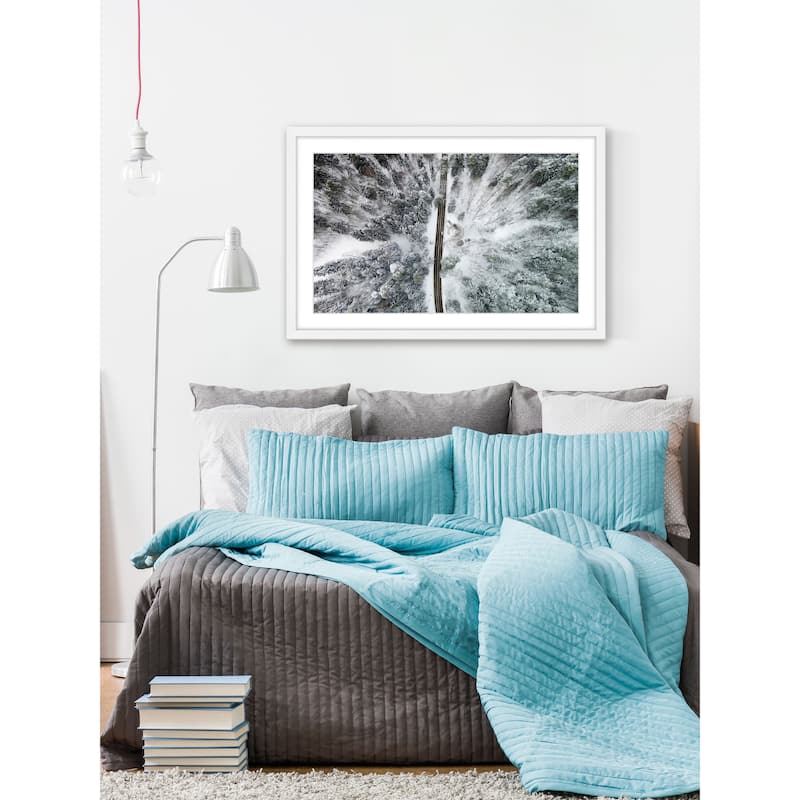 Marmont Hill - 'Amid the Cold' by Karolis Janulis Framed Painting Print - Multi-Color