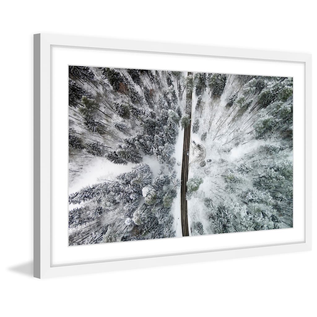 Marmont Hill - 'Amid the Cold' by Karolis Janulis Framed Painting Print - Multi-Color