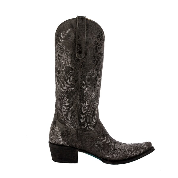 black lace cowboy boots