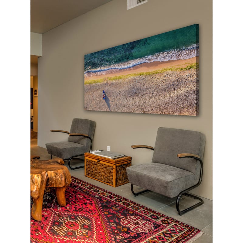 Marmont Hill - 'One Canoe' Painting Print on Wrapped Canvas - Multi-Color