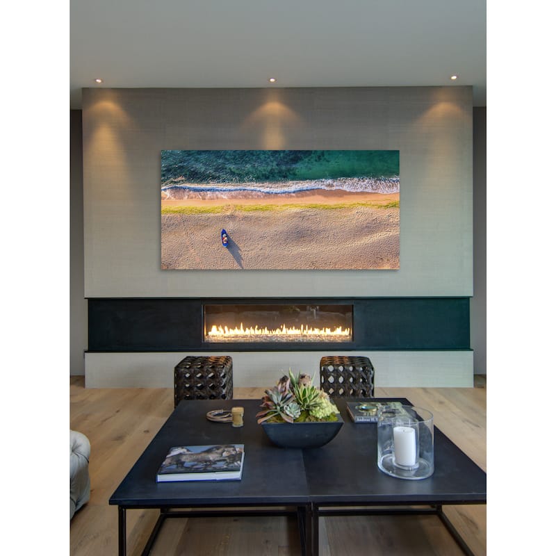 Marmont Hill - 'One Canoe' Painting Print on Wrapped Canvas - Multi-Color