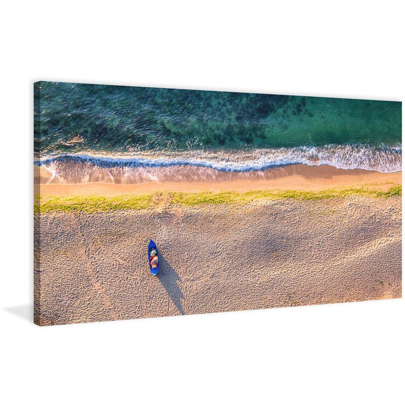 Marmont Hill - 'One Canoe' Painting Print on Wrapped Canvas - Multi-Color