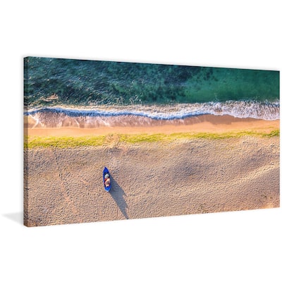 Marmont Hill - 'One Canoe' Painting Print on Wrapped Canvas - Multi-Color