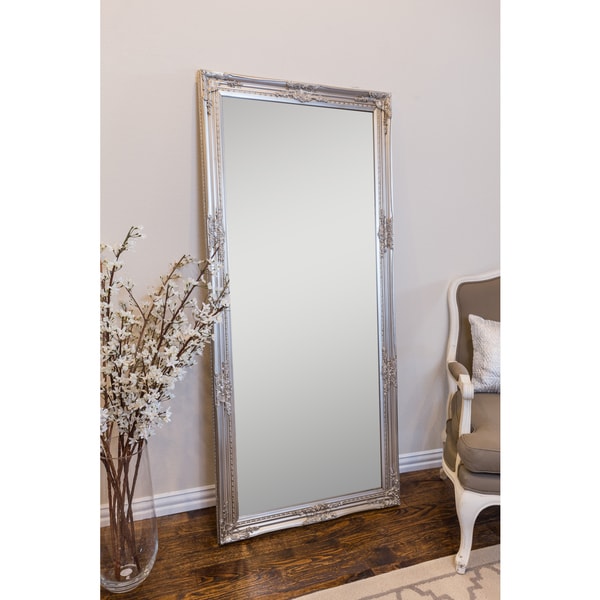 Shop Maissance II Warm Silver Leaner Mirror Silver/Champagne Free