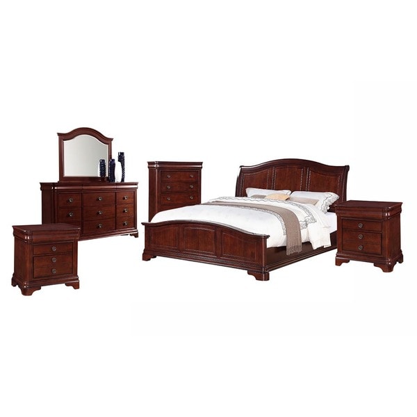 Picket House Furnishings Conley Cherry King Panel 6PC Bedroom Set