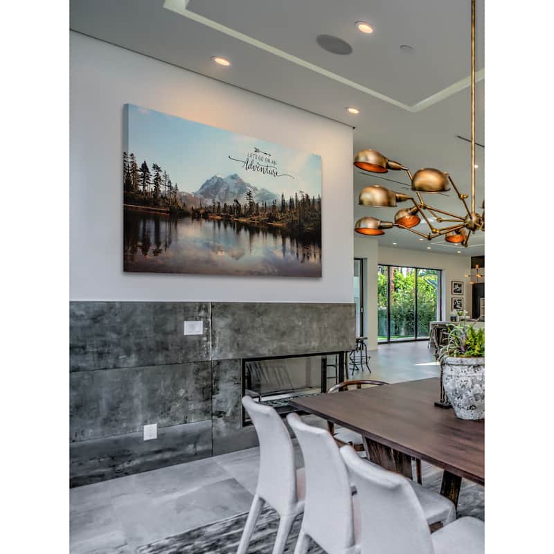 Marmont Hill - 'Lets Go On An Adventure' by Sylvia Cook Painting Print on Wrapped Canvas - Multi-Color