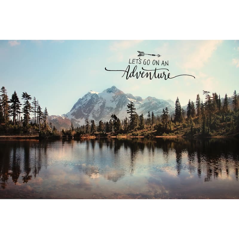 Marmont Hill - 'Lets Go On An Adventure' by Sylvia Cook Painting Print on Wrapped Canvas - Multi-Color