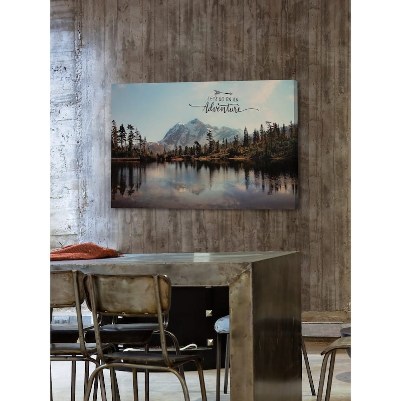 Marmont Hill - 'Lets Go On An Adventure' by Sylvia Cook Painting Print on Wrapped Canvas - Multi-Color