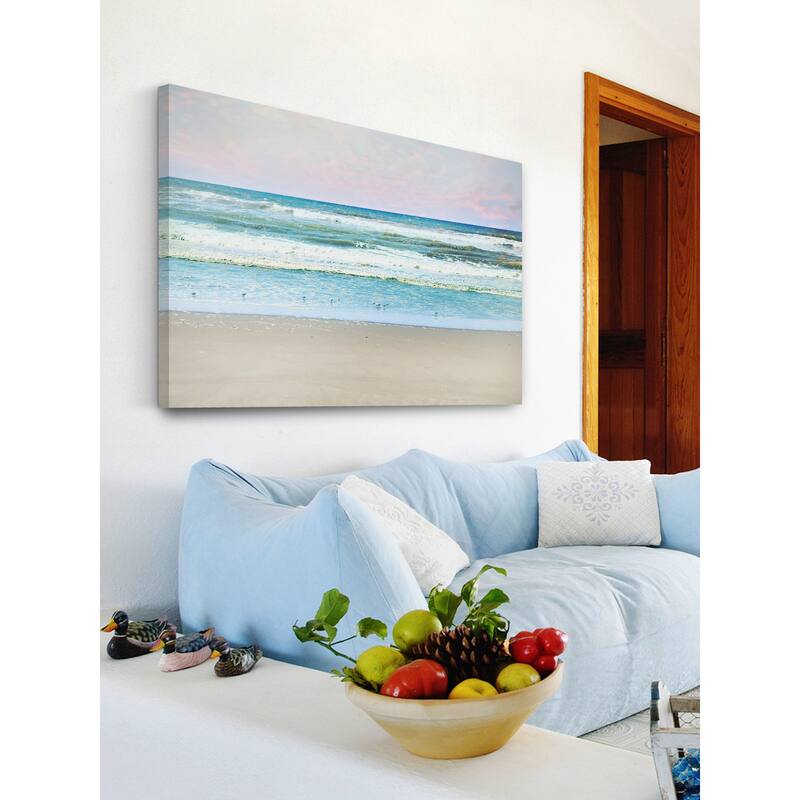 Marmont Hill - 'Summer Beach' by Sylvia Cook Painting Print on Wrapped Canvas - Multi-Color