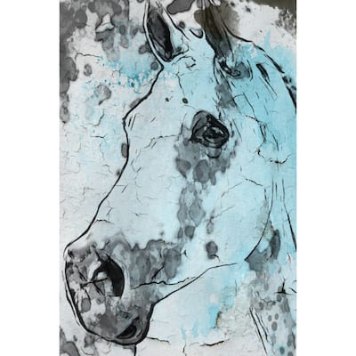 Marmont Hill - 'Horse Head' by Irena Orlov Painting Print on Wrapped Canvas - Multi-Color