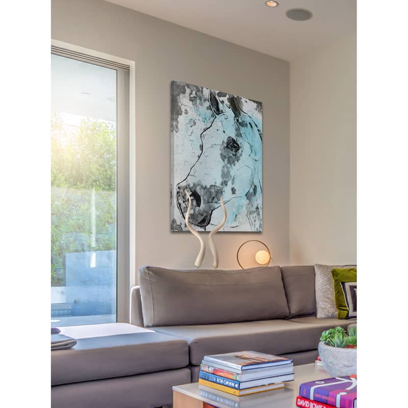 Marmont Hill - 'Horse Head' by Irena Orlov Painting Print on Wrapped Canvas - Multi-Color