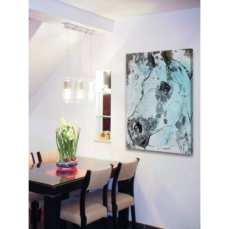 Marmont Hill - 'Horse Head' by Irena Orlov Painting Print on Wrapped Canvas - Multi-Color