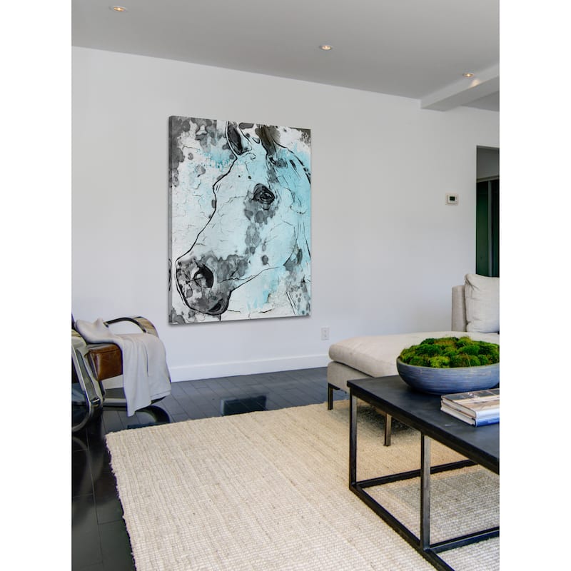 Marmont Hill - 'Horse Head' by Irena Orlov Painting Print on Wrapped Canvas - Multi-Color