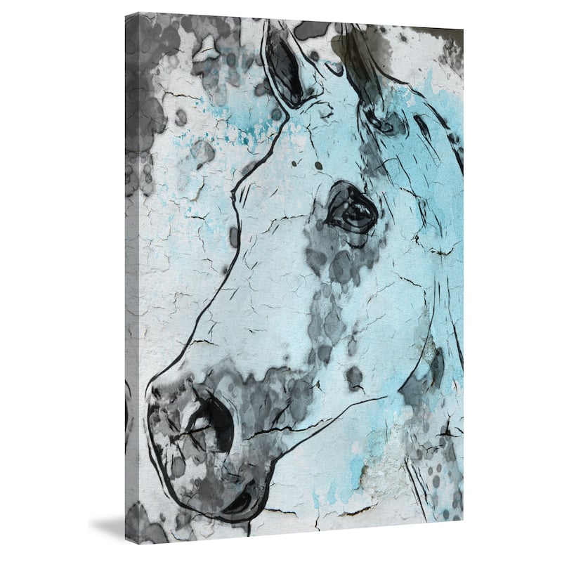 Marmont Hill - 'Horse Head' by Irena Orlov Painting Print on Wrapped Canvas - Multi-Color