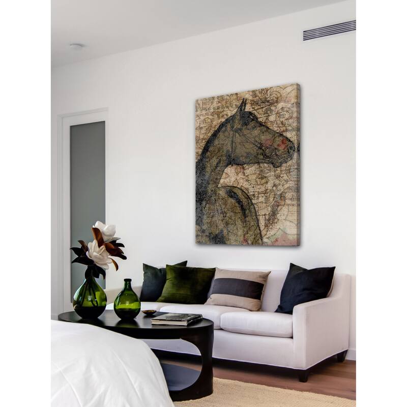 Marmont Hill - 'Mustang' by Irena Orlov Painting Print on Wrapped Canvas - Multi-Color
