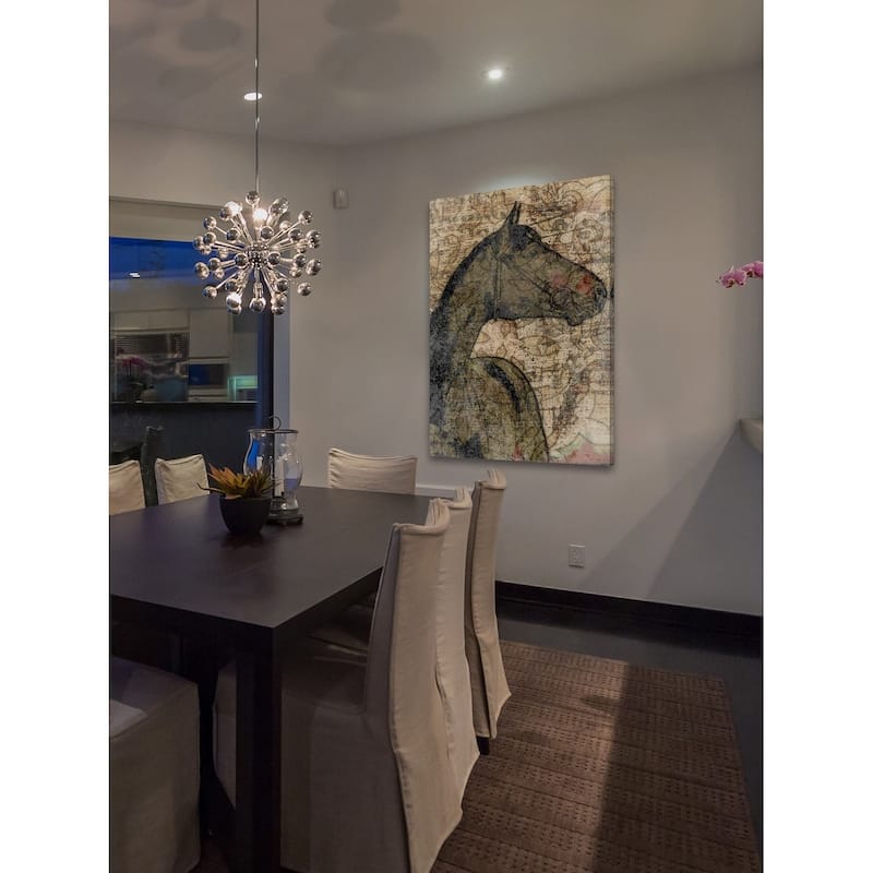 Marmont Hill - 'Mustang' by Irena Orlov Painting Print on Wrapped Canvas - Multi-Color