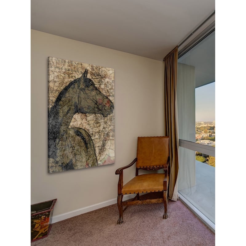 Marmont Hill - 'Mustang' by Irena Orlov Painting Print on Wrapped Canvas - Multi-Color