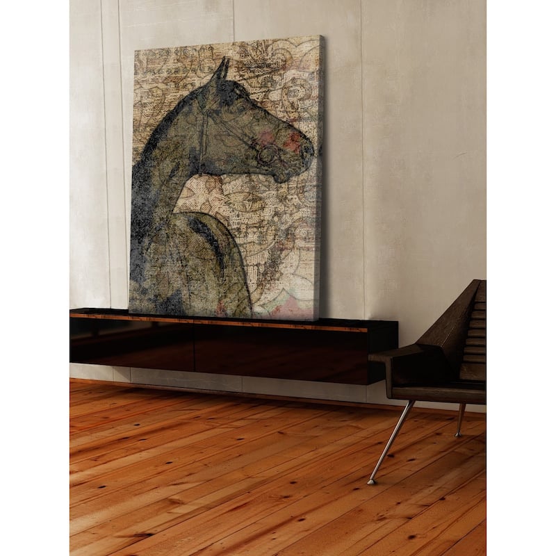 Marmont Hill - 'Mustang' by Irena Orlov Painting Print on Wrapped Canvas - Multi-Color