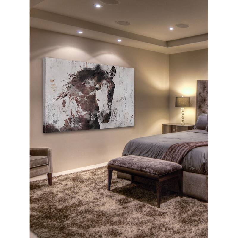 Marmont Hill - 'Gorgeous Horse' by Irena Orlov Painting Print on Wrapped Canvas - Multi-Color